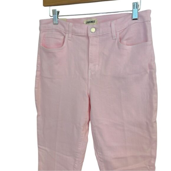 L'AGENCE Sada High Rise Cropped Soft Pink Ankle Jeans, Size 29 NWT - Picture 4 of 11